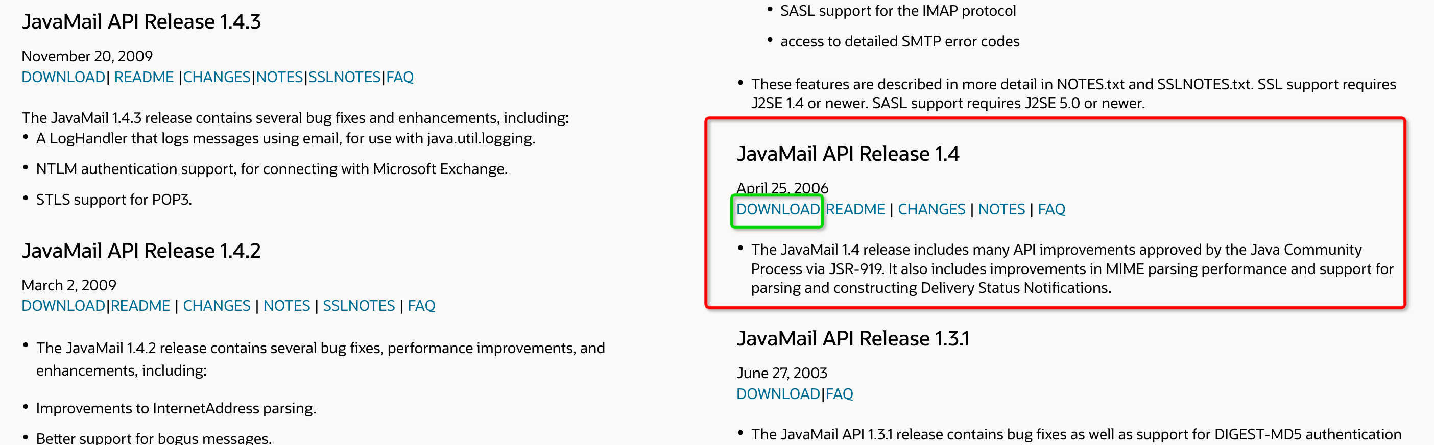 图1 JavaMail API 文档